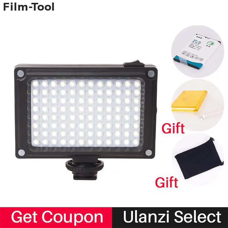 

Flime 96 Dimmable LED Video Light with Battery/Filters/Hot shoe mount on-Camera for Canon Nikon Sony Camcorder Night fill Light