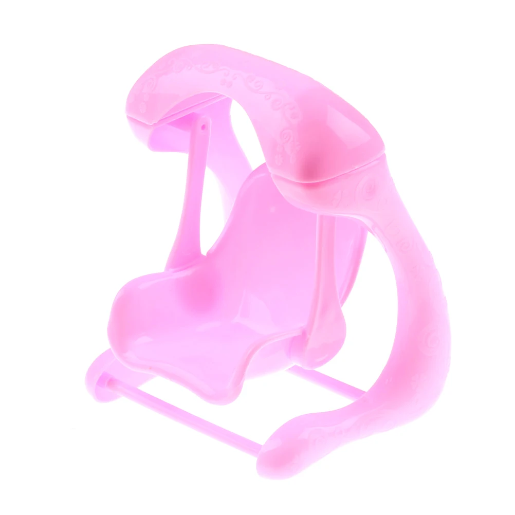 

New Handmade Doll's Plastic Swing Chairs For Dolls/Kali Dolls Kid's Play House Toys Plastic Pink Swing Chair