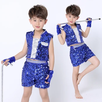 

SONGYUEXIA Children sequins cosutmes girl's and boys's latin dance skirt Child tutu skirt Modern Dancewear jazz dancewear kid