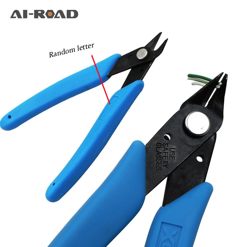 

Electronic Diagonal Pliers Side Cutting Nippers Wire Cable Cutter Flush Pliers Nipper Hand Tools Random letter