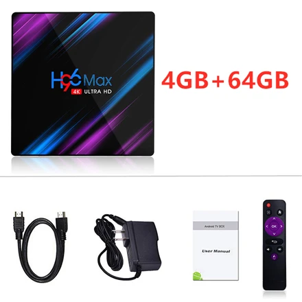Android 9,0 H96 MAX Rockchip RK3318 ТВ коробка 4K BT4.0 4 Гб ram 32 ГБ rom H96 Max RK3318 телеприставка 2,4G/5G WiFi USB3.0 H96 MAX ТВ коробка - Цвет: H96 MAX 4GB 64GB