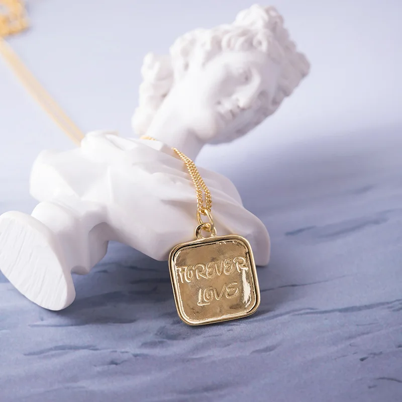 Цепочка с подвеской в виде буквы FOREVER LOVE серебро 100% пробы|Цепочки| |