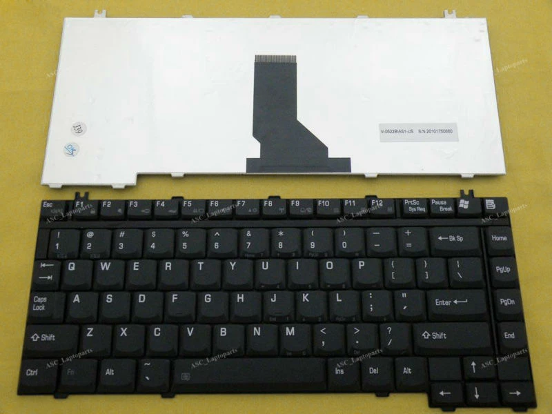 AJParts FOR TOSHIBA SATELLITE C660-24L LAPTOP NOTEBOOK ENGLISH KEYBOARD UK LAYOUT BLACK COLOUR