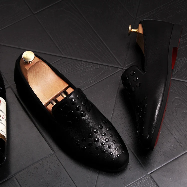 2019 New spring Summer British Style Genuine Leather Mens