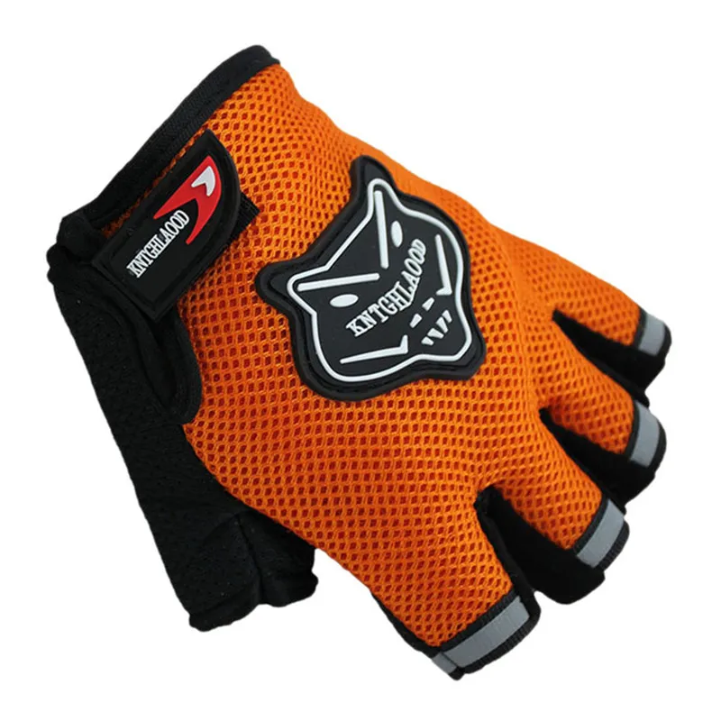 

High Quality Summer Half Short Outdoor & Sport Cycling Hiking Finger Nylon Gloves Anti scratch Bike Bicycle Accessories 4 Colors