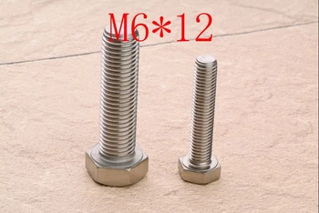 

M6*12,304,321,316 stainless steel hex screw,nuts and bolts,screw screws fasterner,hex bolts threaded rod