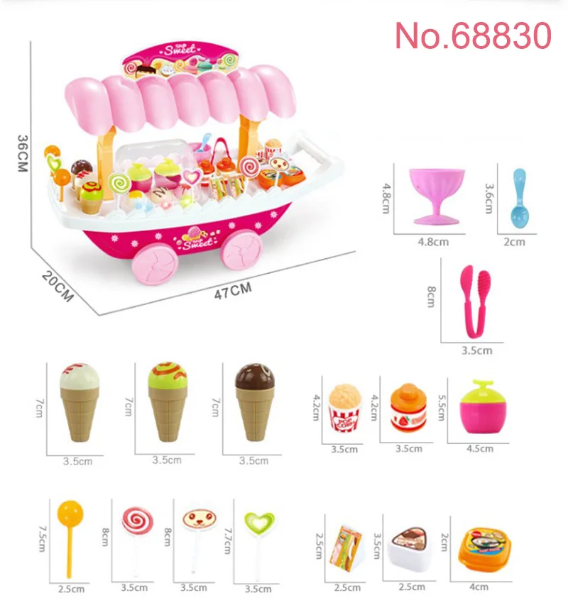 Дети DIY ролевые игры фрукты разрезание торта ко дню рождения кухонная игрушечная еда Cocina De Juguete игрушка красочные девушки подарок на день рождения детей - Color: 88630