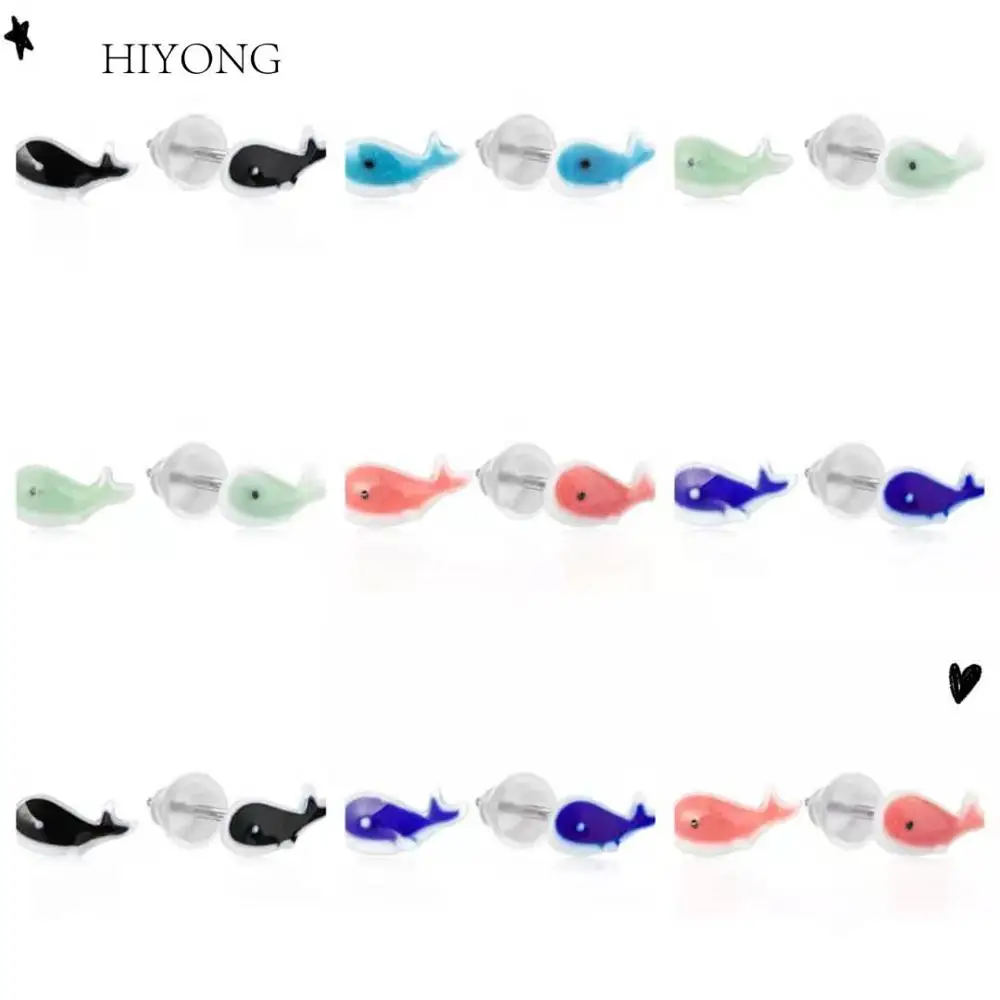 

HIYONG Fashion Fish Earrings Female Earrings Simple Geometry Earrings Ceramic Fashion Earrings Children's Handmade Earrings