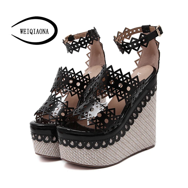 Summer Stylish Womens Super High Heel Platform Elegant Slippers Open Toe Shoes Summer Stylish Womens Super High Heel Platform Elegant Slippers Open Toe Shoes