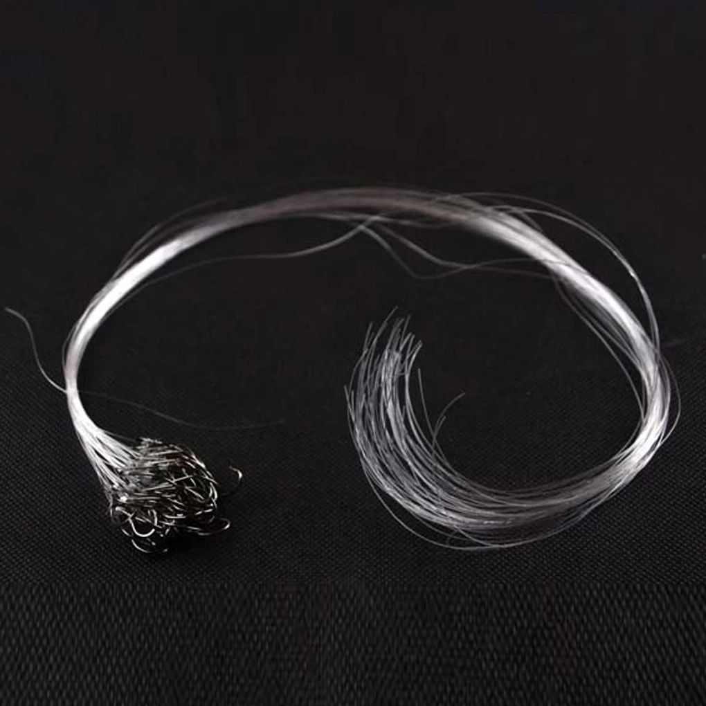 20/28pcs Roll Feeder Fishhook Carp Fly Tackle Fish Worm Jig Carbon Steel Fishing hook Lead Head Wire Line Tied Bait Hook