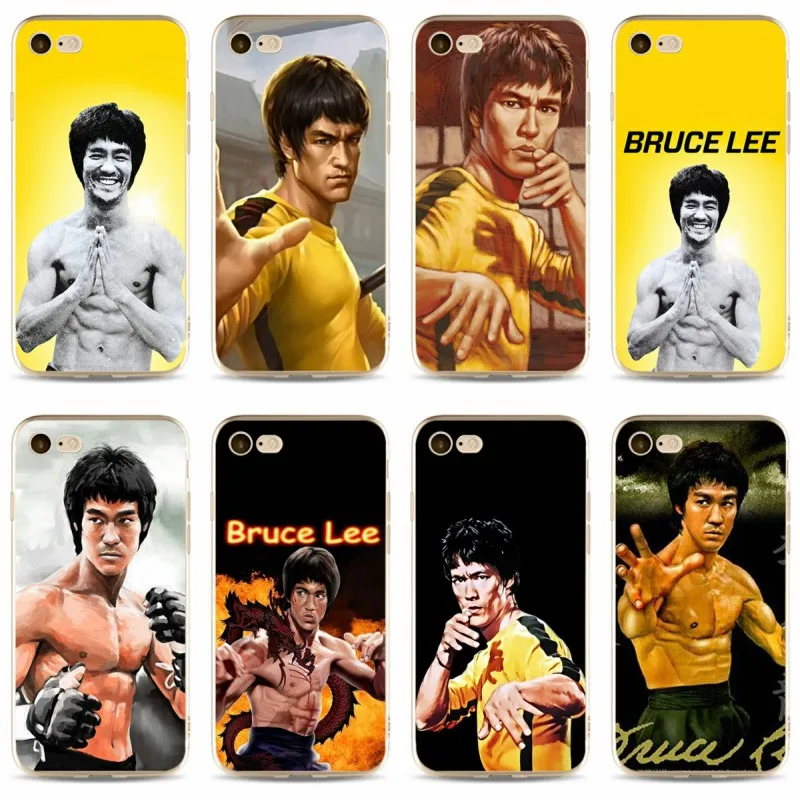 

Bruce lee Cover high quality Soft Silicone 2018 TPU Phone Case For iPhone 5 5C 5S SE X 6 6S 6plus 7 7plus 8 8plus