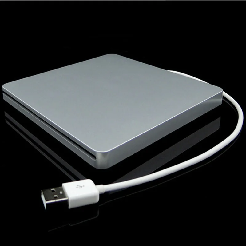R7 оптические дисководы Чехлы Портативный USB2.0 гаджеты DVD-Rom компакт-дисков для жесткого диска SATA тонкий для Macbook Air портативных ПК не поддерживает горения DVD