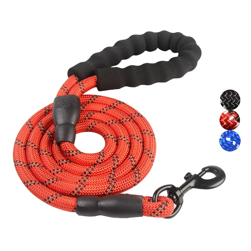 

FML Pet Leashes Reflective Strong Dog Leashes Nylon Rope 1.5M Long with Padded Handle Dog Mountain Climbing Rope For Medium Dogs