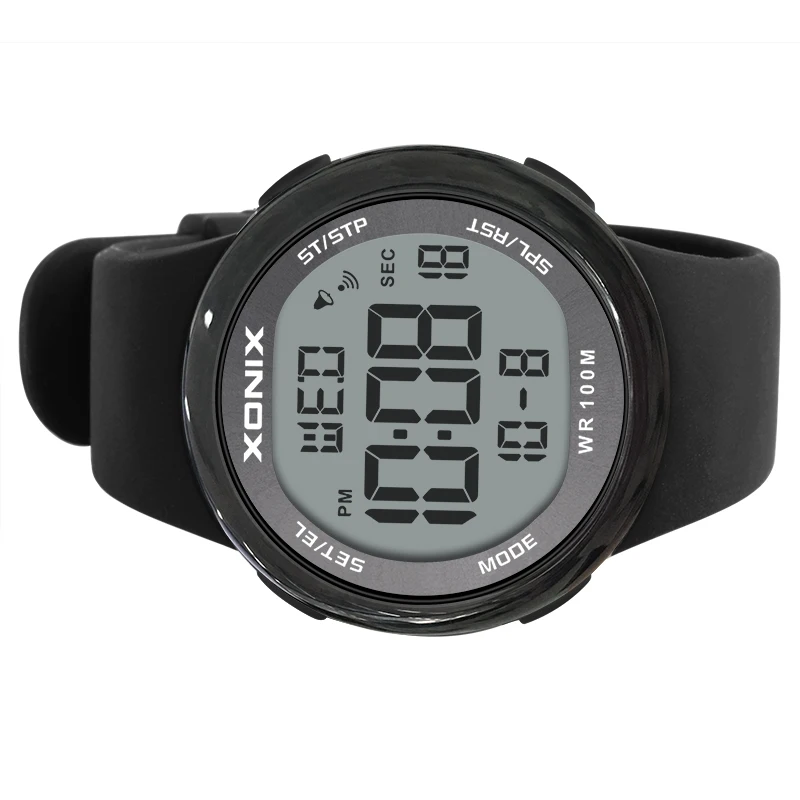 2019 الرياضة Watche الفاخرة الرجال Relogio Masculino LED الرقمية الغوص السباحة Reloj Hombre الزجاج الصخري المقوي مرآة Sumergible ساعة اليد نيويورك
