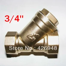 3/4 ''DN20 Размер порта Латунь Y клапан с фильтром и y-образными лямками клапан фильтра, кондиционер, A/C трубка фильтр, водопровод центральное отопление фильтр