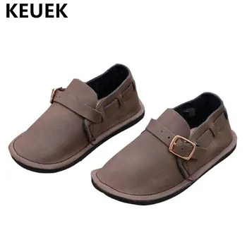 

2018 Spring/Autumn Loafers Moccasins Children Shoes Slip On Genuine Leather Baby Boys Girls Casual Flats Toddler Shoes Kids 02