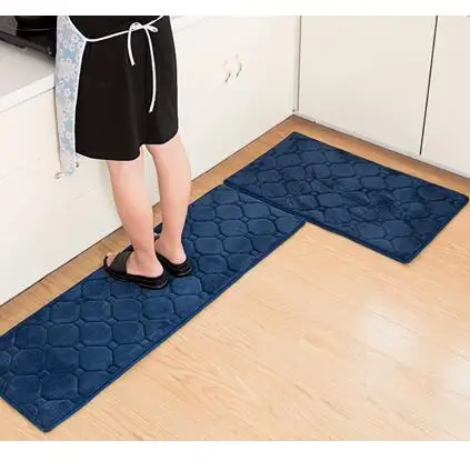 Kitchen Mat Set Promotion For Promotional On 2pcs Set 9 Colors Memory Foam Kitchen Mat Anti Skid Bathroom Carpet Modern Printed Bedroom Area Rug 40x60cm And 40x120cm