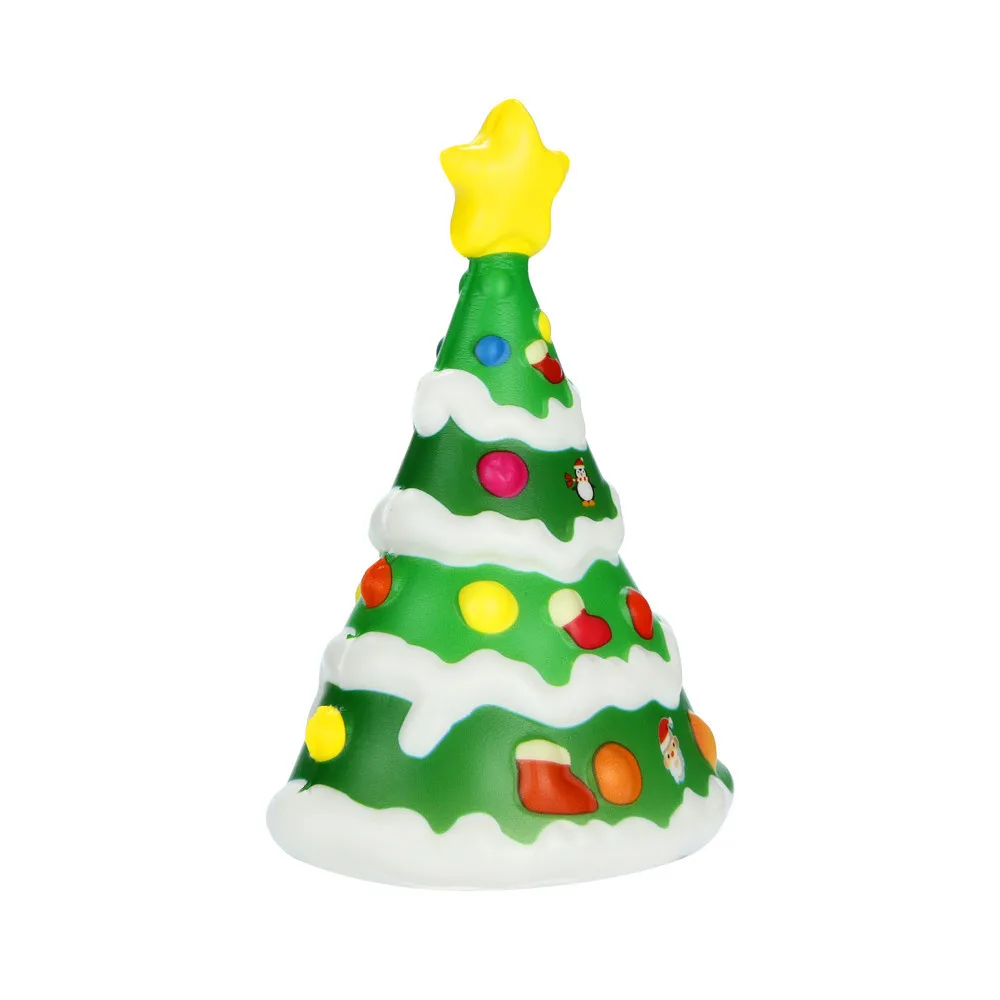 Мягкое каваи Рождественская елка медленно поднимающийся крем ароматизированные игрушки для снятия стресса Антистресс Настольный кубик