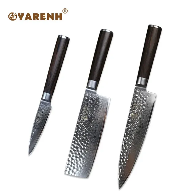 yarenh 3 pcs best kitchen knife sets 8 inch damascus chef knives 65 nakiri knife - Best Kitchen Knives yarenh 3 pcs best kitchen knife sets 8 inch damascus chef knives 65 nakiri knife - Best Kitchen Knives