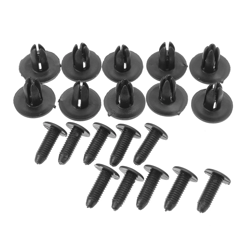 50 шт. черные пластиковые зажимы для винтов Mazda 323 626 329 9926 625 Toyota 4Runner MR2 Tercel 90467 06017|rivet