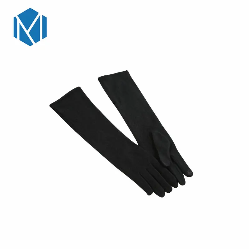 Miya Mona кашемировые перчатки с длинными пальцами опера Вечеринка Выпускной костюм модные локоть перчатки черные женские рукавицы теплый комплект руки