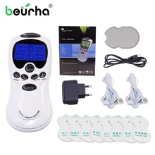 8 подушечек, массажер, электрический стимулятор для всего тела, расслабляющий мышцы, массажер, пульс, акупунктурная терапия+ электродные подушечки