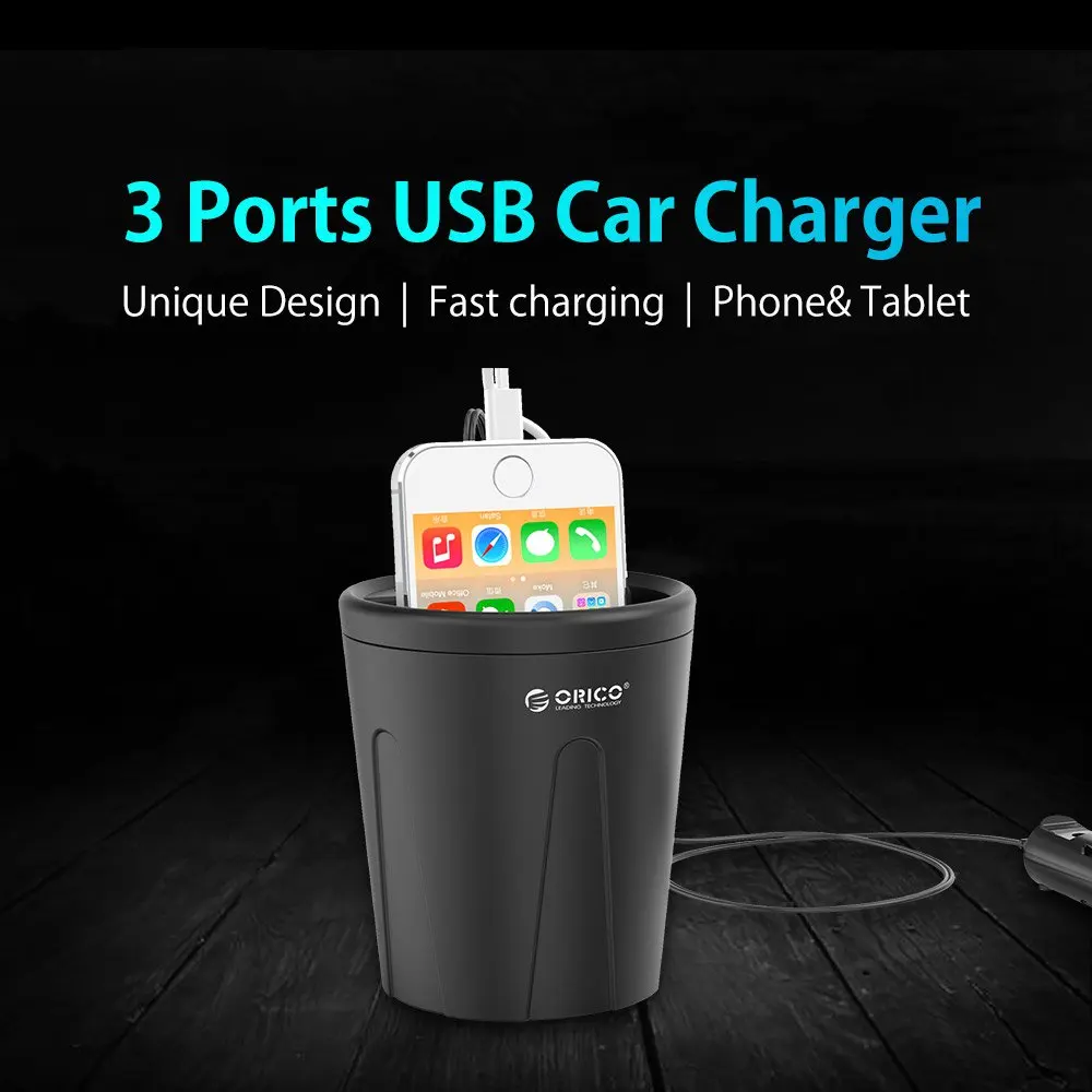 ORICO UCH-C2 USB Quick Car Charge 3,0 для iPhone usb type-C PD Quick charger автомобильное зарядное устройство для samsung Xiaomi Tablet charger