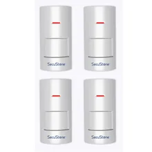 4 шт. Волчья защита беспроводной PIR датчик движения Детектор анти-затвор сигнализация для домашней безопасности сигнализация 433 МГц HW-06A