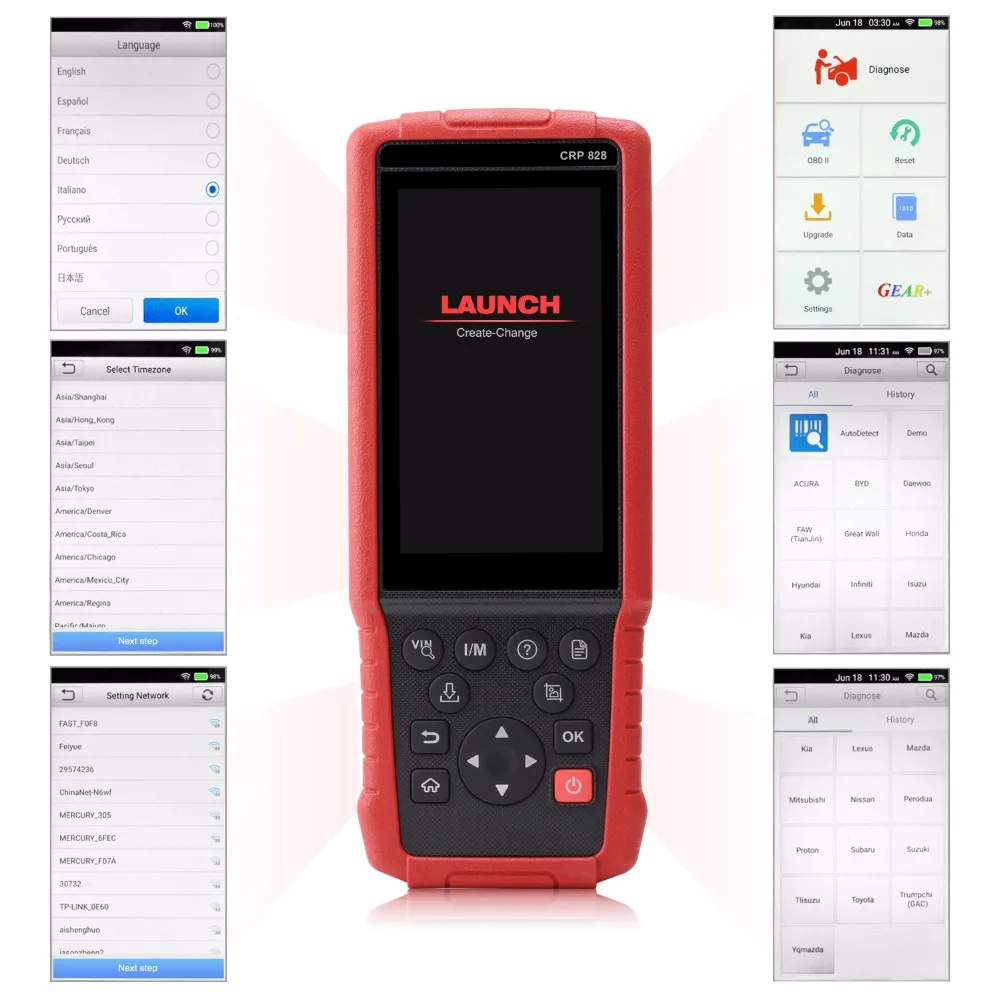 Launch X431V CRP828 все системы OBD2 автомобильный сканер диагностический инструмент ABS