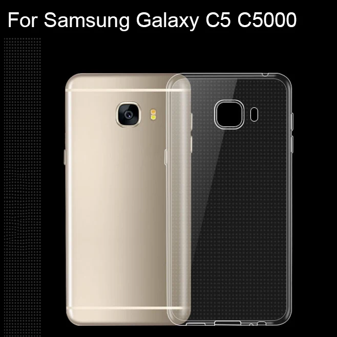 

Sale For Samsung Galaxy C5 Ultra thin Transparent Soft TPU Clear Protective Back Silicone Case Cover For Samsung C5 C500