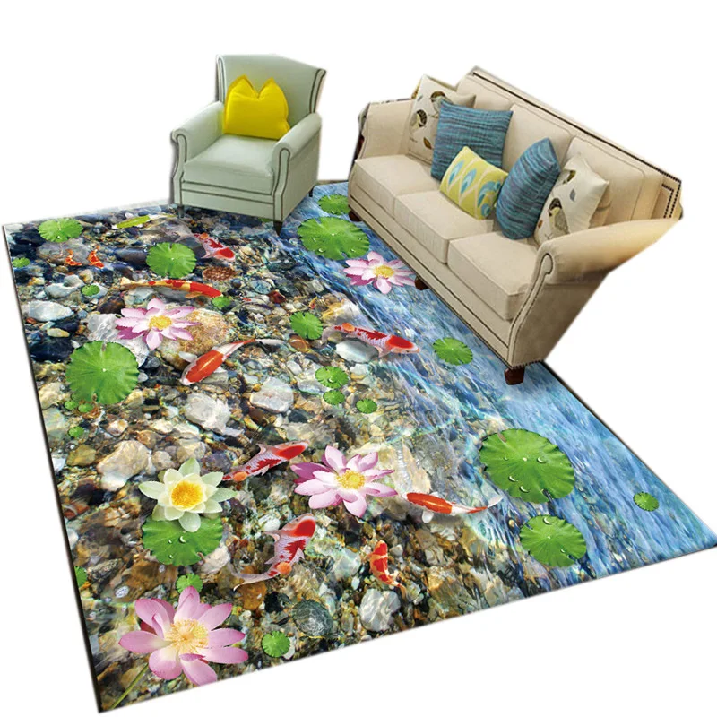 Новые творческие 3D печатных Садовый цветок Коврик для прихожей and Carpets