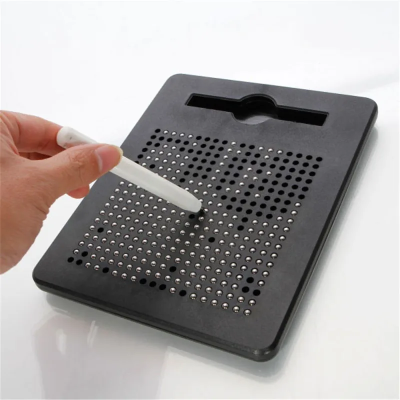 

Magnetic Tablet Stylus Wordpad Drawing Stencils Plates Beads Board DIY Toy Funny Educational