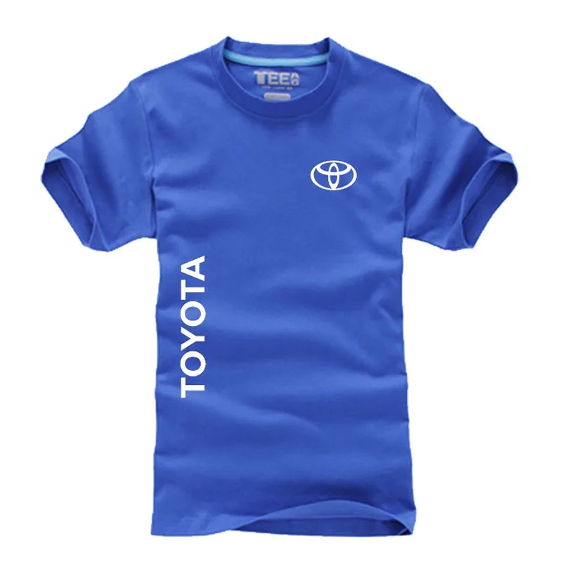 Новые летние футболки с логотипом Toyota Мужская модная футболка из 100% хлопка