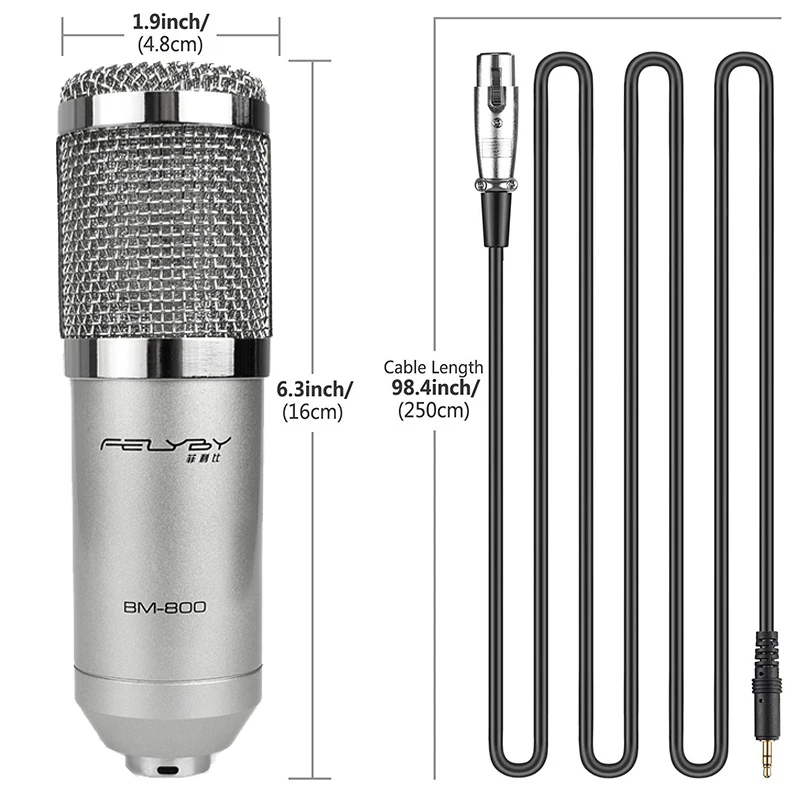 FELYBY Brand Professional bm 800 Condenser