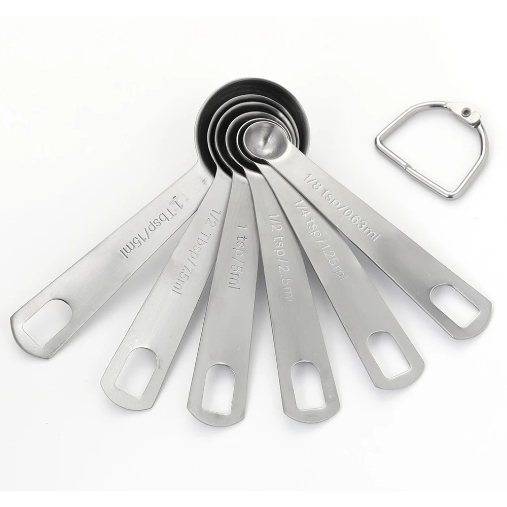 Мерные ложки 6 шт./компл. металлическая мерная ложка супер полезный инструмент