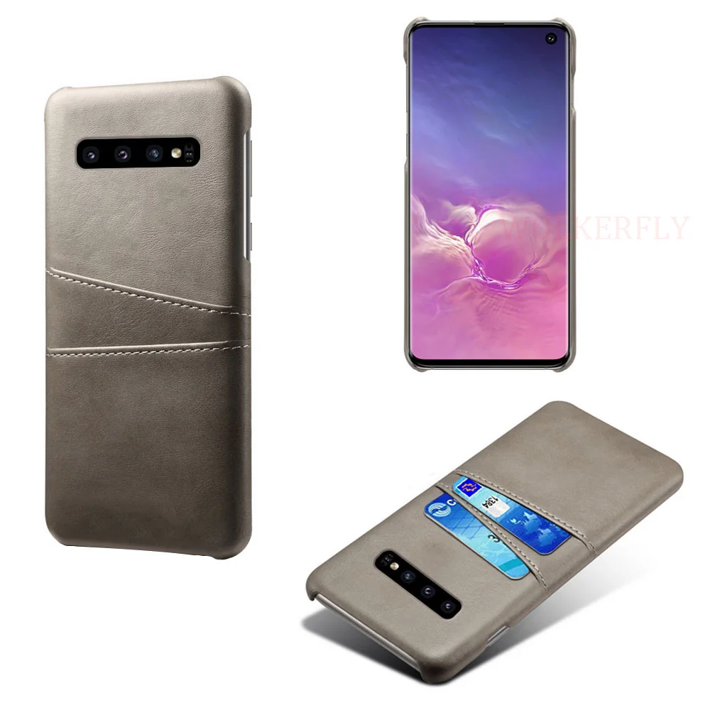 Кожаный чехол для Samsung Galaxy A90 A80 A70 A60 A50 A30 A20 A10 2019 вставка карт задняя крышка M30 M20 M10