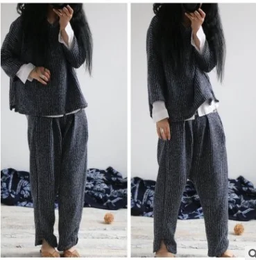 

Product release in the autumn of 2016, the original design loose big yards of wool blends ms leisure two suits