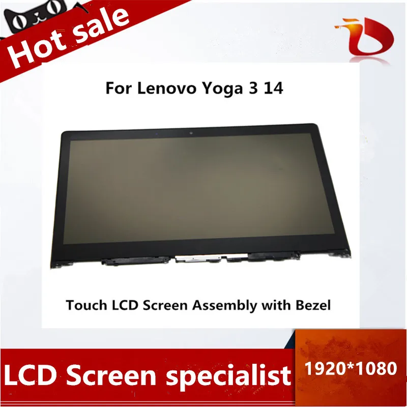 Оригинальный 14 ''для LENOVO YOGA 3 сенсорный экран LP140WF3-SPL2 ЖК-экран в сборе 80JH 80JH0025US