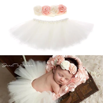 

2018 Newborn Photography Props Infant Costume Outfit Princess Baby Short skirt