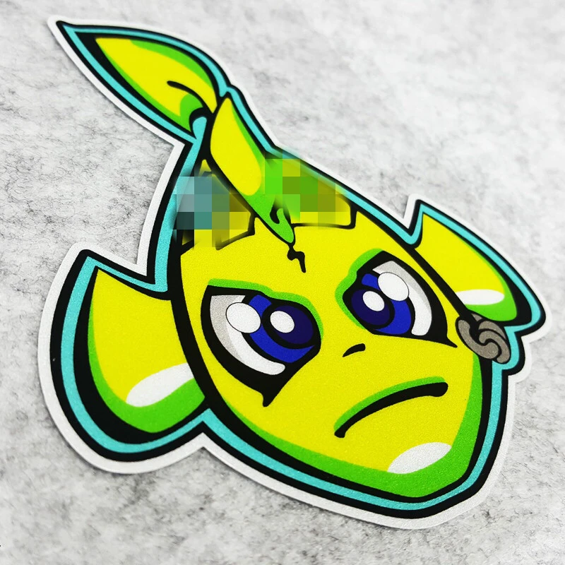 

GalonDeco Rossi VR Shark Fish Reflective Stickers Decals for Motorcycle Helmet MTB Decoration Racing Sticker MOTO GP Sticker
