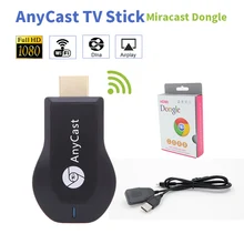 Media Player TV Stick Empuje cast Wifi Display Dongle Receptor para cromo Anycast Dl na Aire play google Anycast M2 más Google