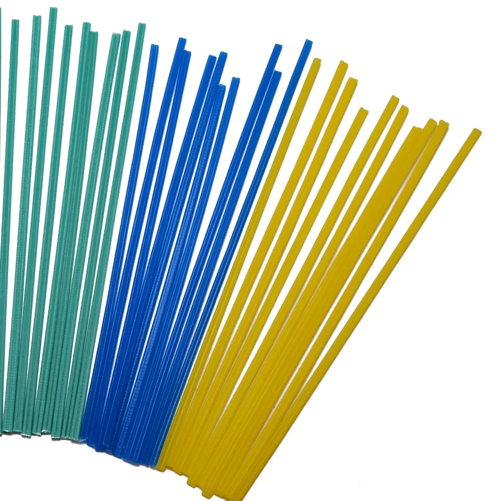 Mayitr 50 шт. 25 см пластиковые сварочные стержни 5 цветов сварочные палочки синий/белый/желтый/красный/зеленый сварочные инструменты