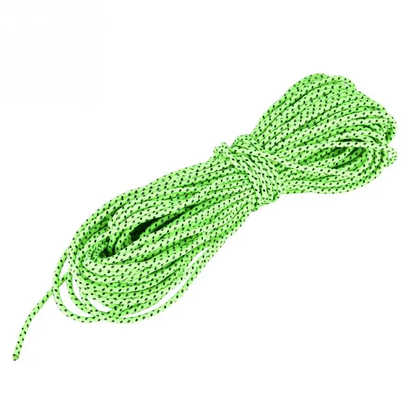 

20m*2.5mm Reflective Tent Rope Windproof Rope Guy Line Multi-functional Rope Paracord Cord Gear Lanyard Camping Hiking Core