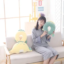 Hubble мультфильм набор динозавров U для шеи поясницы кресло-подушка сиденье Животное Динозавр Подушка офисный отдых дети взрослые розовый/желтый/зеленый