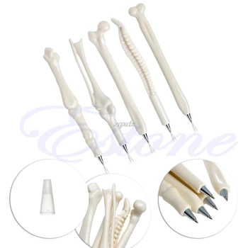 

5Pcs New Modish Ball Point Pen Bone Shape Radiographer Nurse Doctor Teacher Gift Drop ship