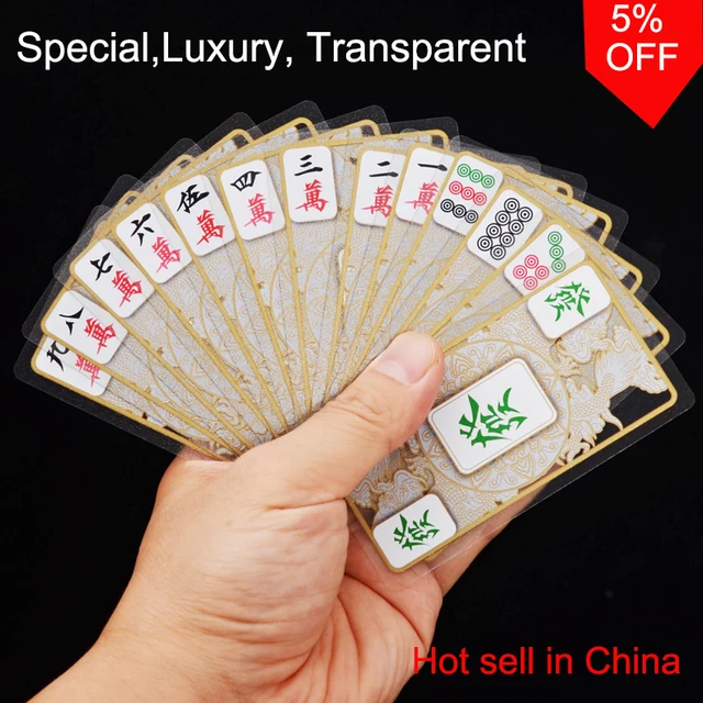 Mahjong Games Set Travelling Mah Jong 148 Cards 2 Dice Chinese 