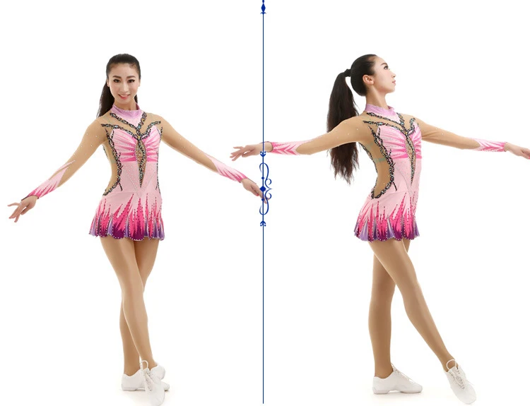 1 مجموعة الفتيات المشجع موحدة المهنية الجمباز الفني المنافسة موحدة يوتار