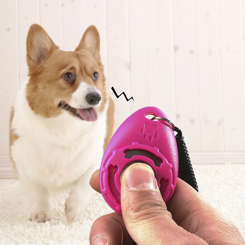 

1PC Dog Training Clicker Key Chain Dog Clicker Universal Teddy Dog Trainer Pet Sound Training Tool Pet Products