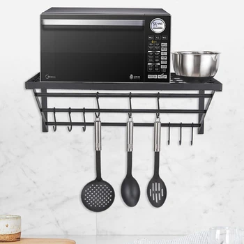 

2-layer oven bracket kitchen storage rack hook seasoning rack microwave oven rack kitchen wall-mounted wx8061619