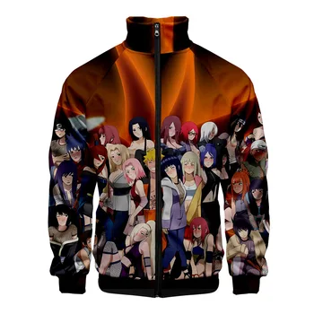 

Hot anime Naruto Zipper Sweatshirt Casual Hoodies New Fashion Cool Highstreet Autumn And Spring Clothes Sweatshirt for women